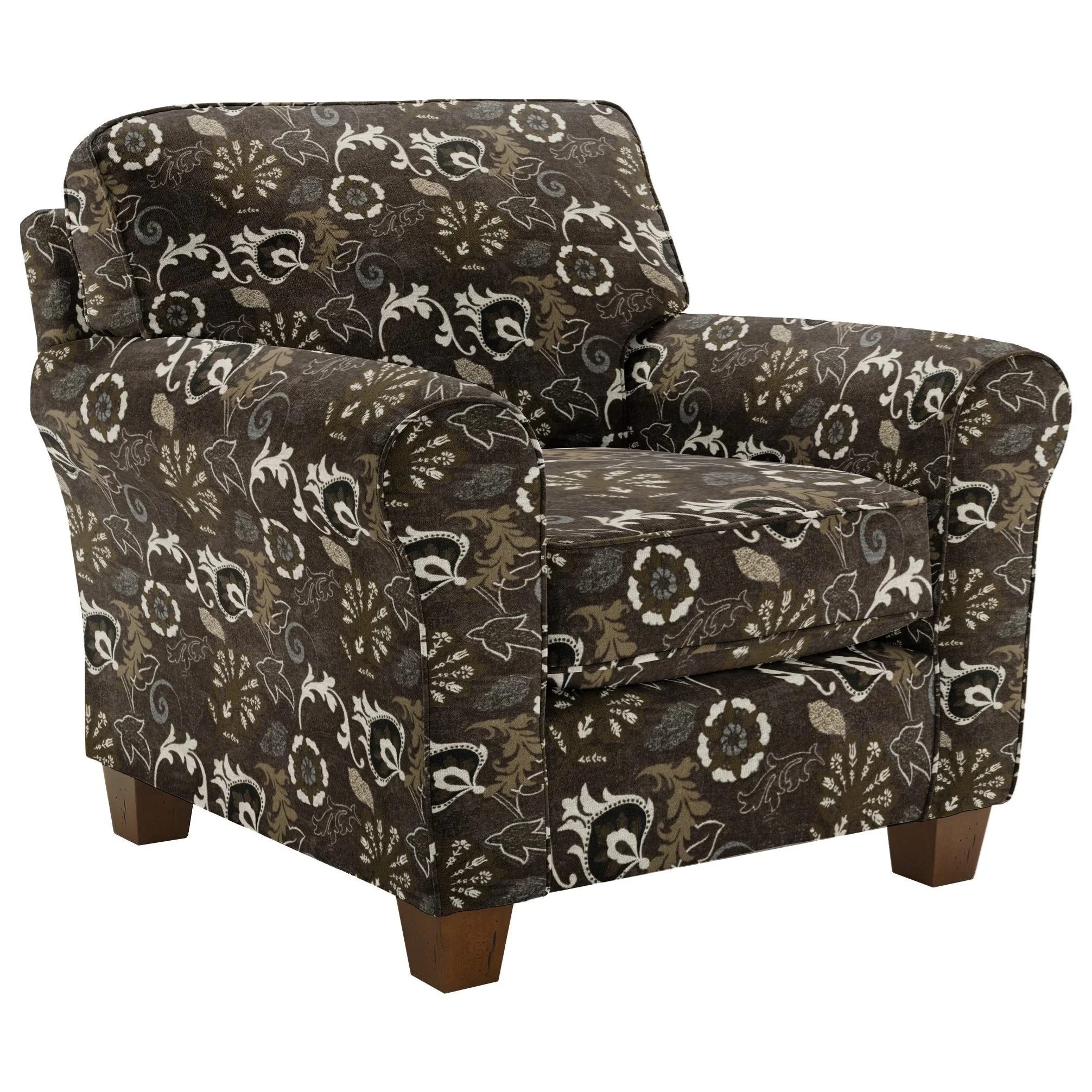Best Home Furnishings Annabel C80DP Customizable Transitional Chair with Rolled Arms and Tapered